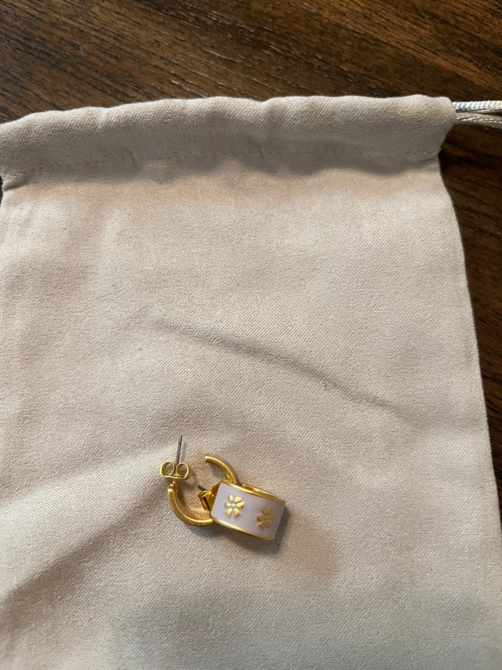 NWOT purple huggie earrings from Madewell